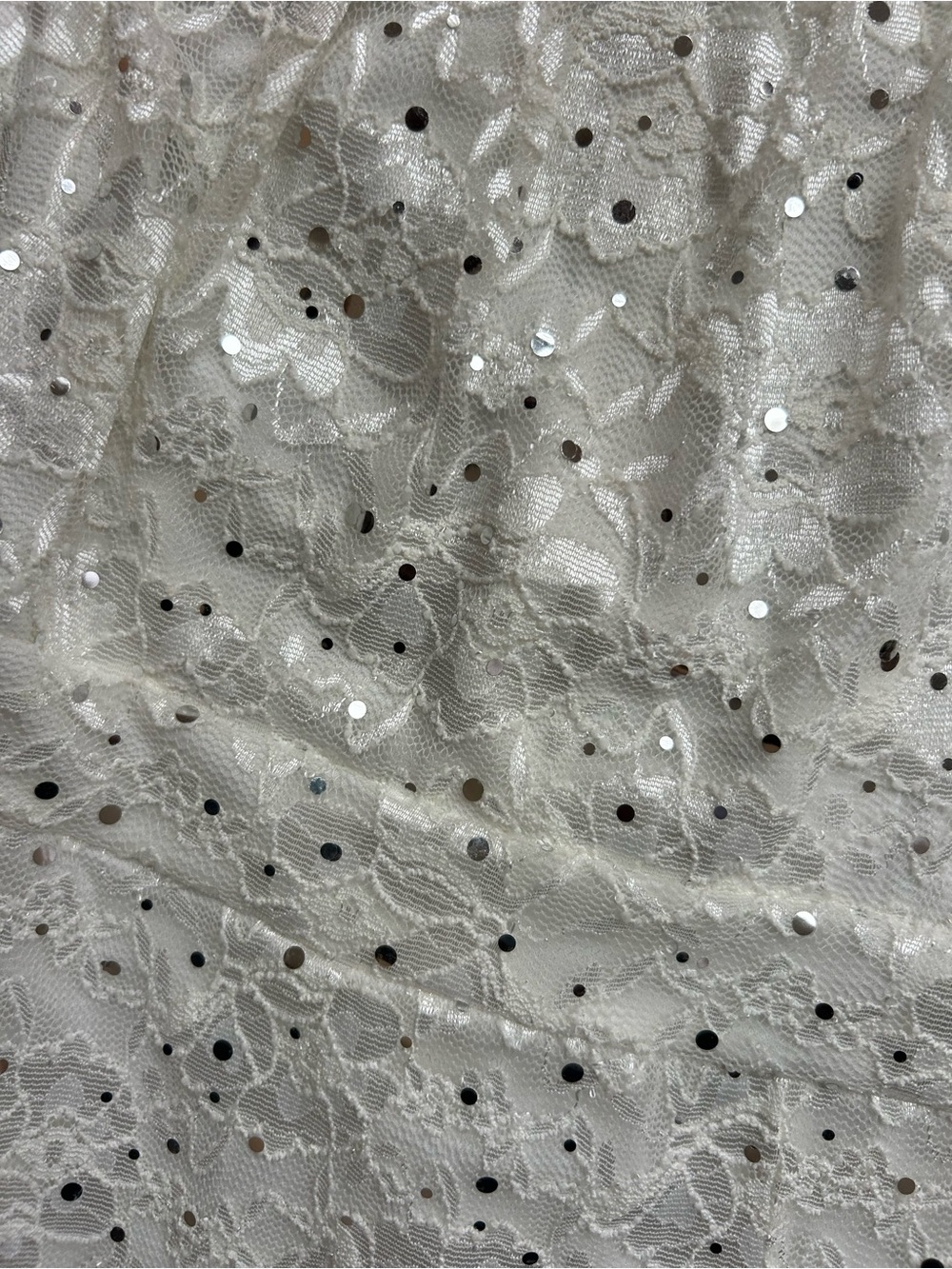 Sleeveless Lace Halter-Style Maxi Dress with Sequins Fairy Whimsical Cottagecore - Picture 7 of 13